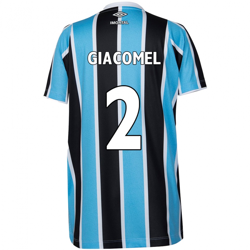 Niño Camiseta Laís Giacomel #2 Azul Negro Blanco 1ª Equipación 2024/25 La Camisa Perú