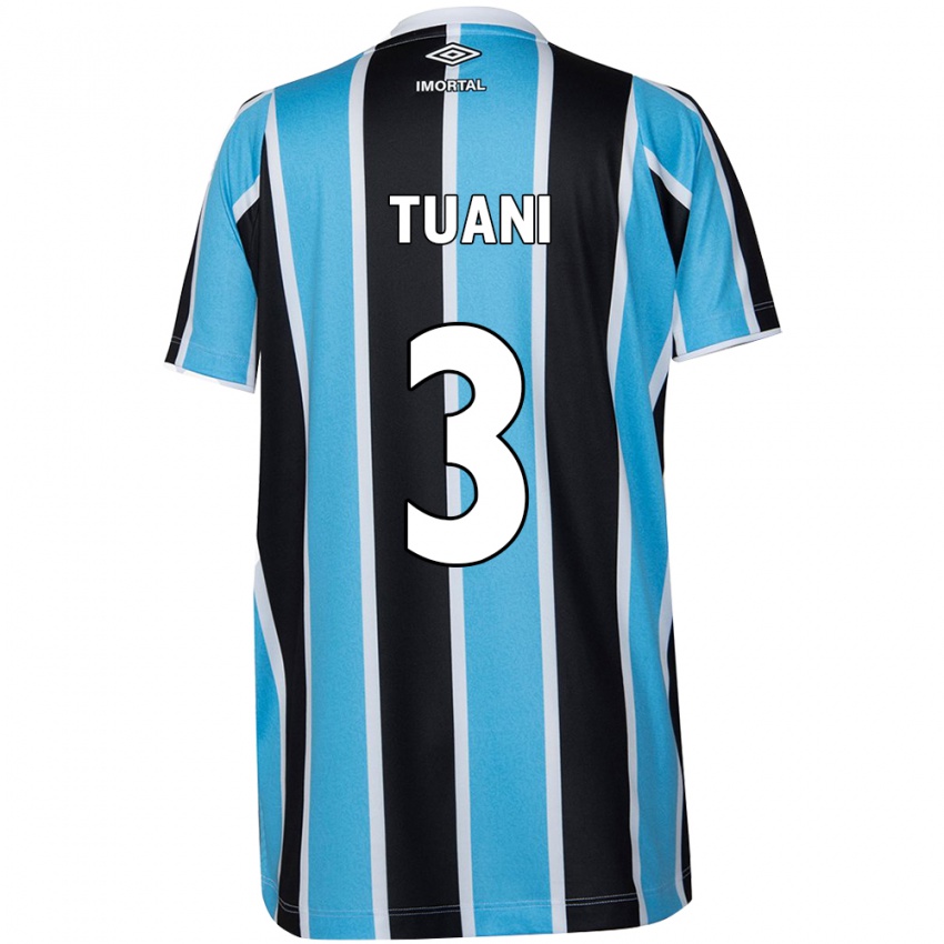 Niño Camiseta Tuani #3 Azul Negro Blanco 1ª Equipación 2024/25 La Camisa Perú