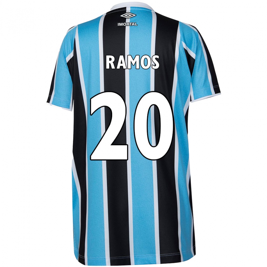 Niño Camiseta Mónica Ramos #20 Azul Negro Blanco 1ª Equipación 2024/25 La Camisa Perú