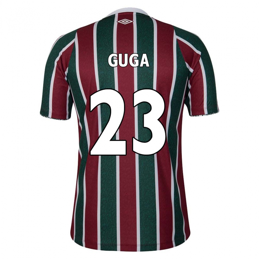 Niño Camiseta Guga #23 Verde Granate Blanco 1ª Equipación 2024/25 La Camisa Perú