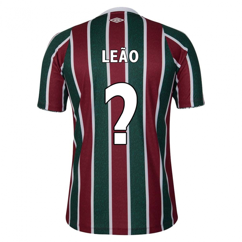 Niño Camiseta Caio Leão #0 Verde Granate Blanco 1ª Equipación 2024/25 La Camisa Perú