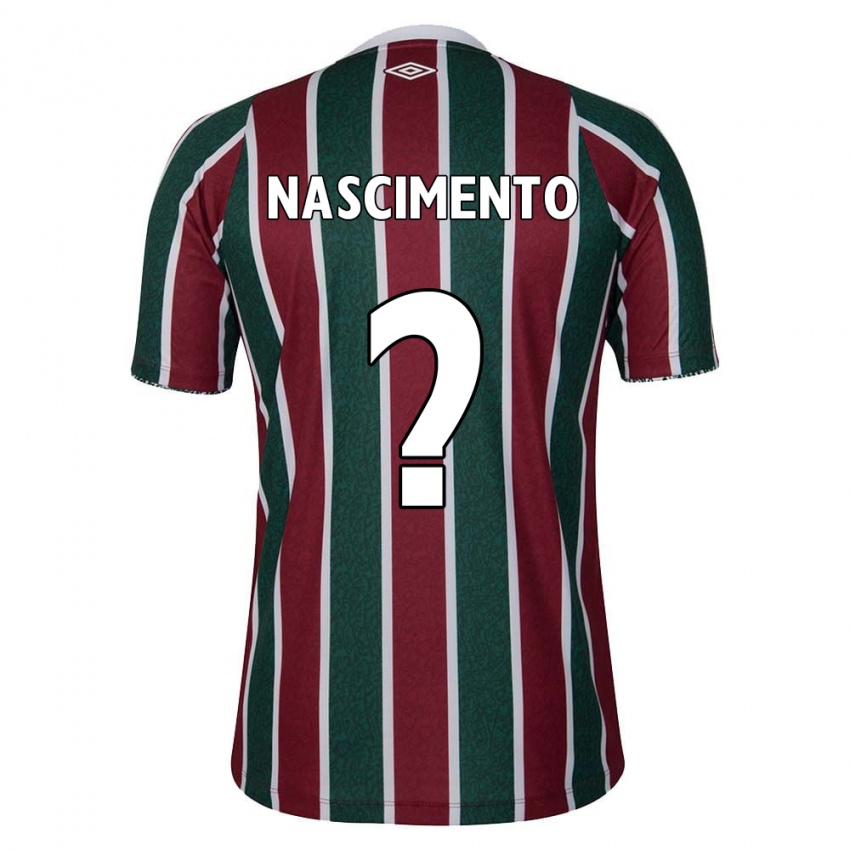 Niño Camiseta Hiago Nascimento #0 Verde Granate Blanco 1ª Equipación 2024/25 La Camisa Perú