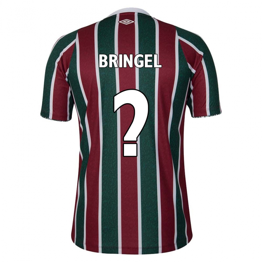 Niño Camiseta Rodrigo Bringel #0 Verde Granate Blanco 1ª Equipación 2024/25 La Camisa Perú