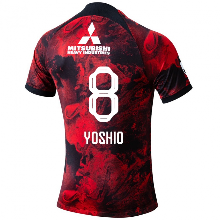 Niño Camiseta Yoshio Koizumi #8 Negro Rojo 1ª Equipación 2024/25 La Camisa Perú