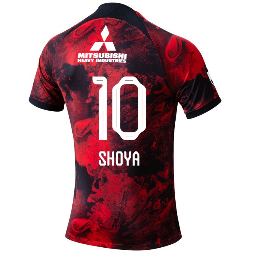 Niño Camiseta Shoya Nakajima #10 Negro Rojo 1ª Equipación 2024/25 La Camisa Perú