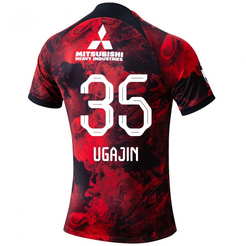 Niño Camiseta Tomoya Ugajin #35 Negro Rojo 1ª Equipación 2024/25 La Camisa Perú