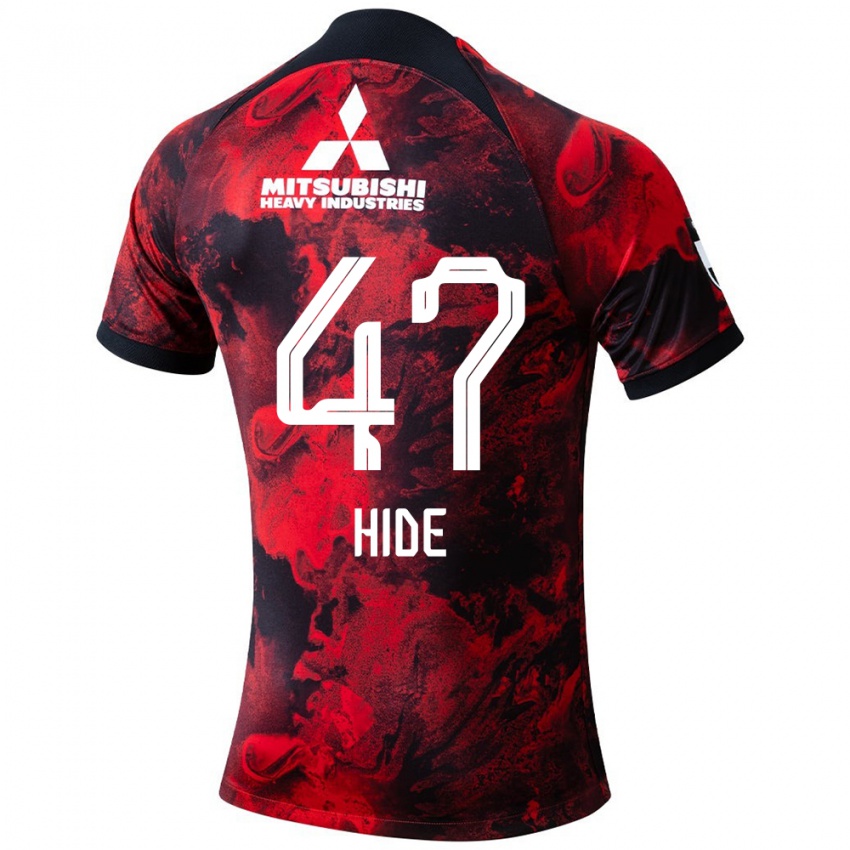 Niño Camiseta Hidetoshi Takeda #47 Negro Rojo 1ª Equipación 2024/25 La Camisa Perú