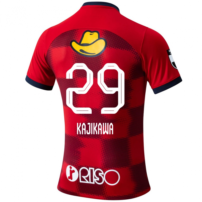 Niño Camiseta Yuji Kajikawa #29 Rojo Azul Blanco 1ª Equipación 2024/25 La Camisa Perú