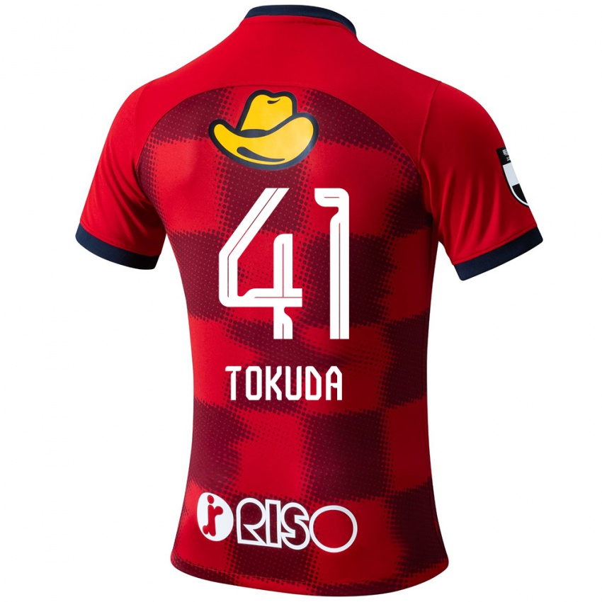 Niño Camiseta Homare Tokuda #41 Rojo Azul Blanco 1ª Equipación 2024/25 La Camisa Perú