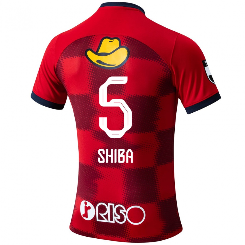 Niño Camiseta Rikuto Shiba #5 Rojo Azul Blanco 1ª Equipación 2024/25 La Camisa Perú