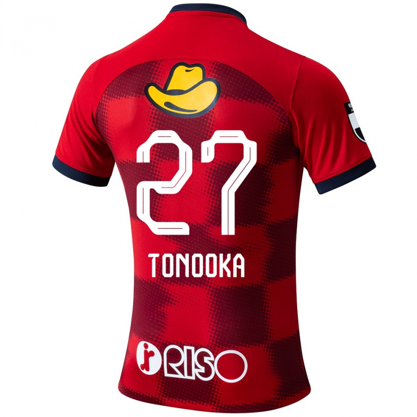 Niño Camiseta Ryota Tonooka #27 Rojo Azul Blanco 1ª Equipación 2024/25 La Camisa Perú