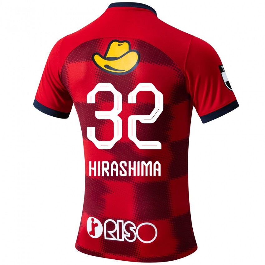 Niño Camiseta Daigo Hirashima #32 Rojo Azul Blanco 1ª Equipación 2024/25 La Camisa Perú