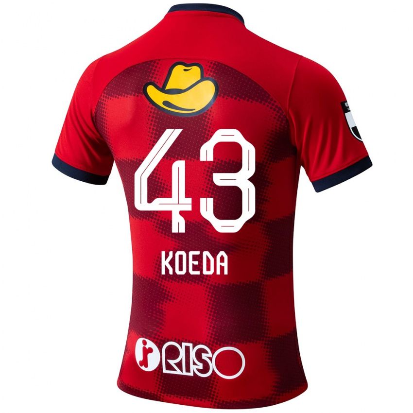 Niño Camiseta Gemma Koeda #43 Rojo Azul Blanco 1ª Equipación 2024/25 La Camisa Perú