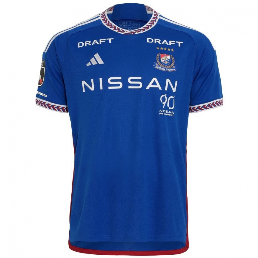 Niño Camiseta Yuki Yamanaka #12 Azul Blanco Rojo 1ª Equipación 2024/25 La Camisa Perú