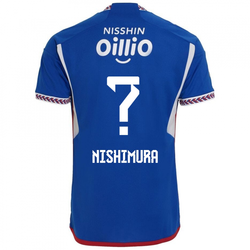 Niño Camiseta Takuma Nishimura #0 Azul Blanco Rojo 1ª Equipación 2024/25 La Camisa Perú