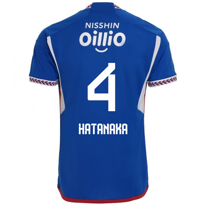 Niño Camiseta Shinnosuke Hatanaka #4 Azul Blanco Rojo 1ª Equipación 2024/25 La Camisa Perú