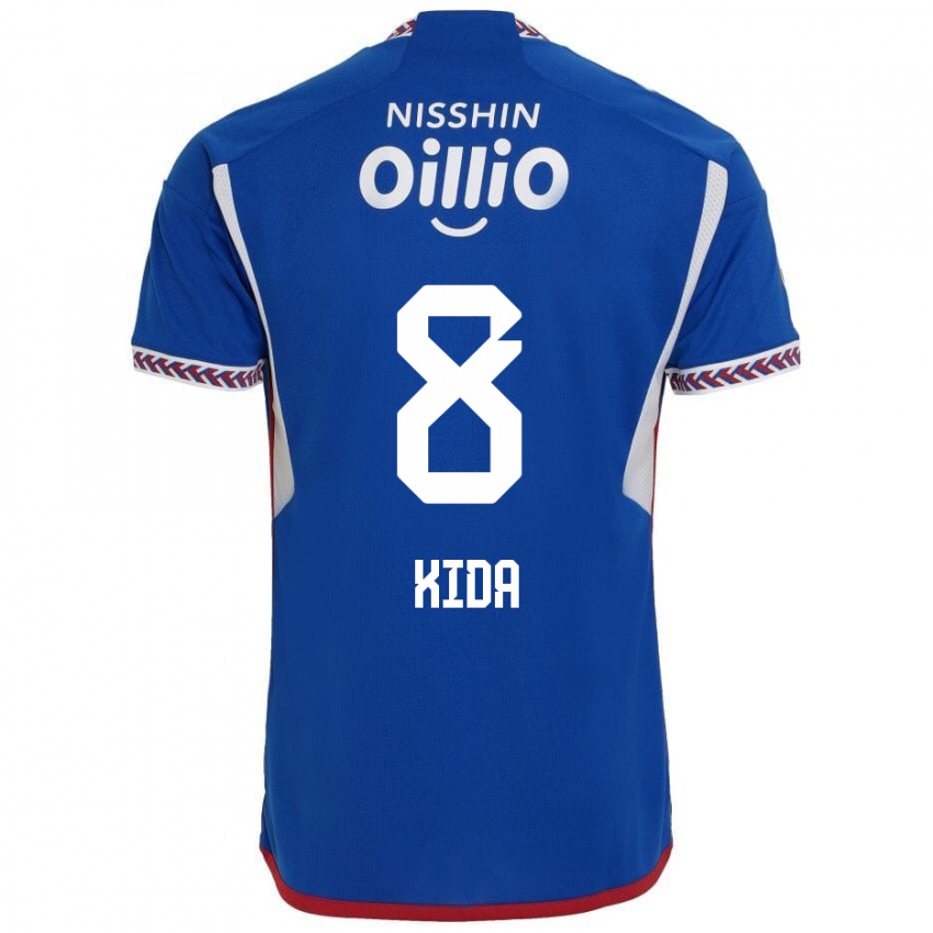 Niño Camiseta Takuya Kida #8 Azul Blanco Rojo 1ª Equipación 2024/25 La Camisa Perú