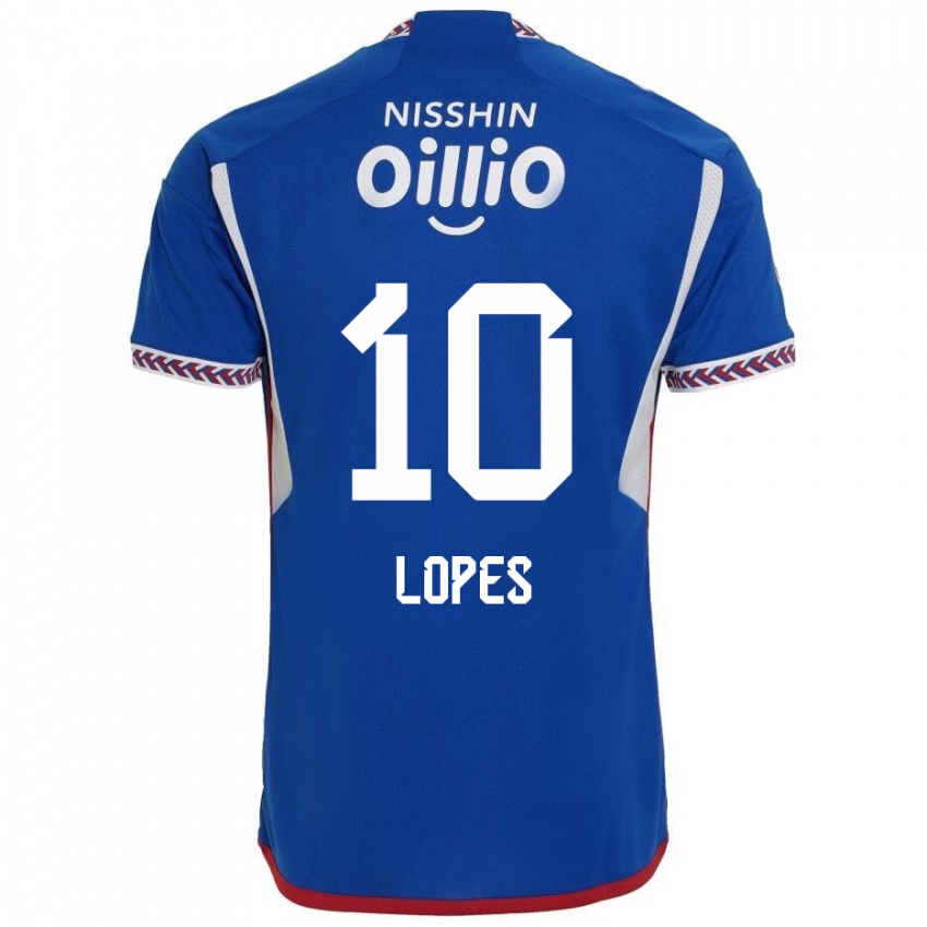 Niño Camiseta Anderson Lopes #10 Azul Blanco Rojo 1ª Equipación 2024/25 La Camisa Perú