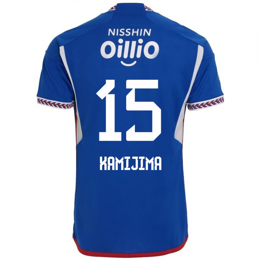 Niño Camiseta Takumi Kamijima #15 Azul Blanco Rojo 1ª Equipación 2024/25 La Camisa Perú