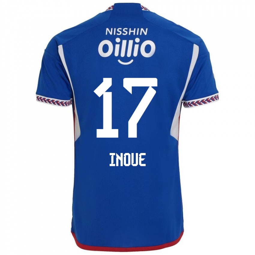 Niño Camiseta Kenta Inoue #17 Azul Blanco Rojo 1ª Equipación 2024/25 La Camisa Perú