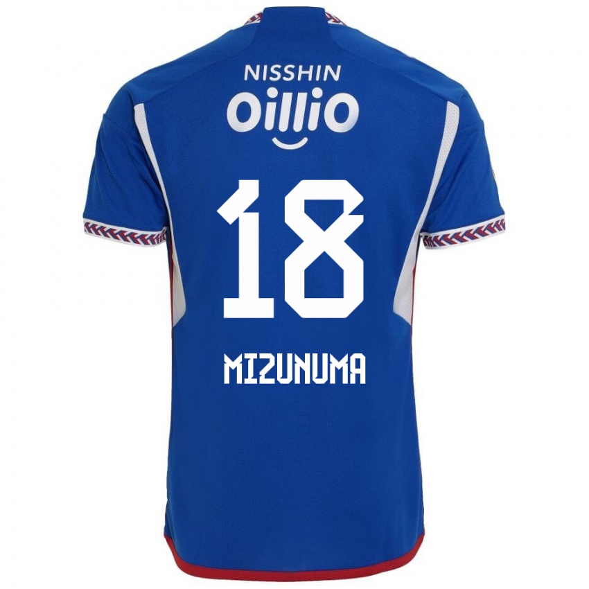 Niño Camiseta Kota Mizunuma #18 Azul Blanco Rojo 1ª Equipación 2024/25 La Camisa Perú