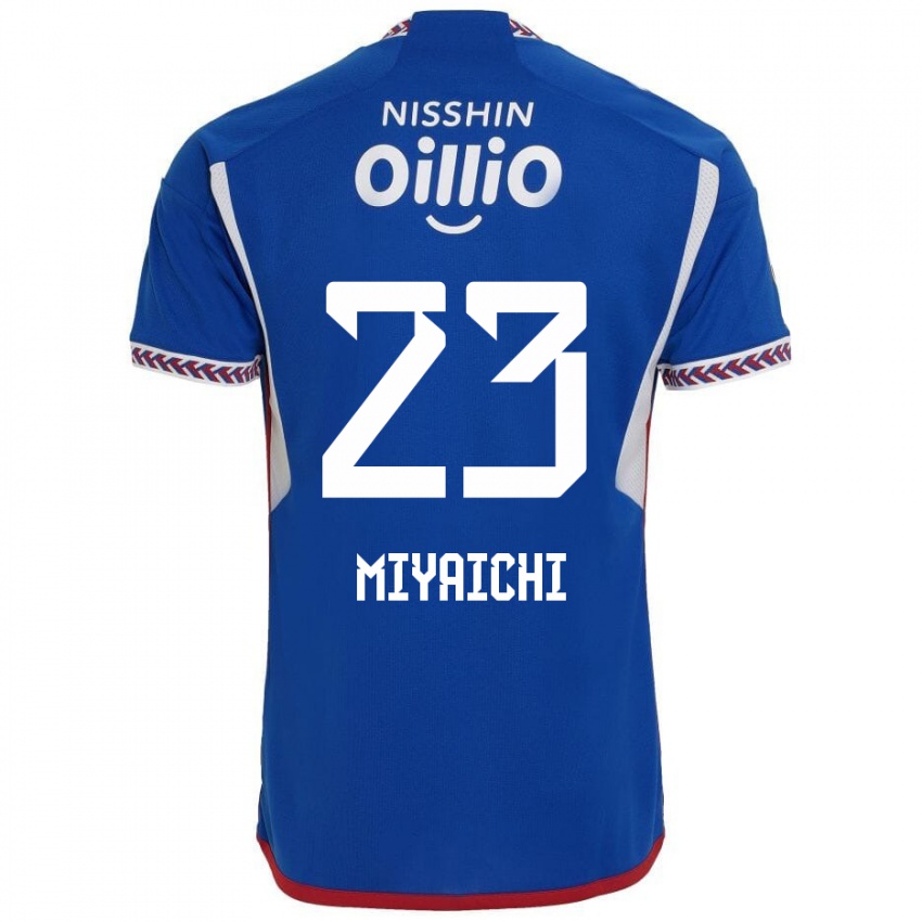 Niño Camiseta Ryo Miyaichi #23 Azul Blanco Rojo 1ª Equipación 2024/25 La Camisa Perú