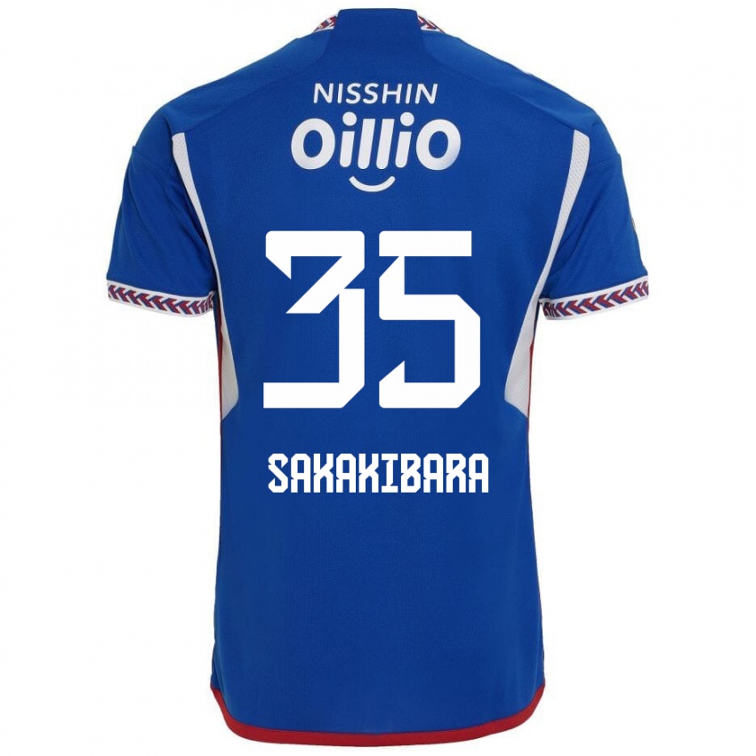 Niño Camiseta Keigo Sakakibara #35 Azul Blanco Rojo 1ª Equipación 2024/25 La Camisa Perú