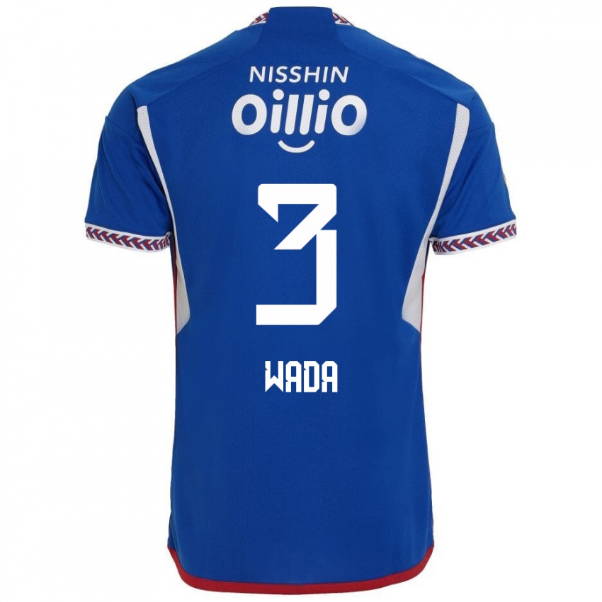 Niño Camiseta Yusei Wada #3 Azul Blanco Rojo 1ª Equipación 2024/25 La Camisa Perú