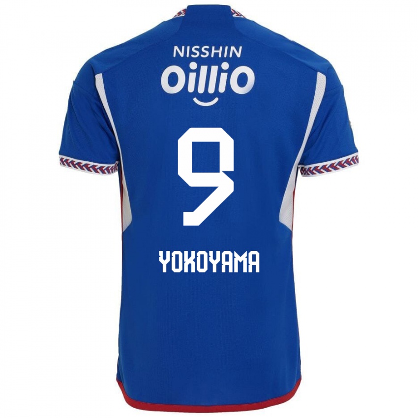 Niño Camiseta Shunsuke Yokoyama #9 Azul Blanco Rojo 1ª Equipación 2024/25 La Camisa Perú