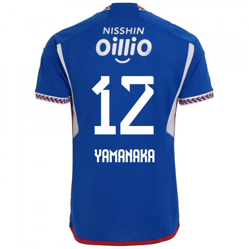 Niño Camiseta Yuki Yamanaka #12 Azul Blanco Rojo 1ª Equipación 2024/25 La Camisa Perú