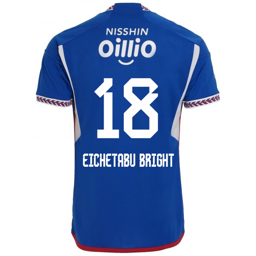 Niño Camiseta Kai Eichetabu Bright #18 Azul Blanco Rojo 1ª Equipación 2024/25 La Camisa Perú