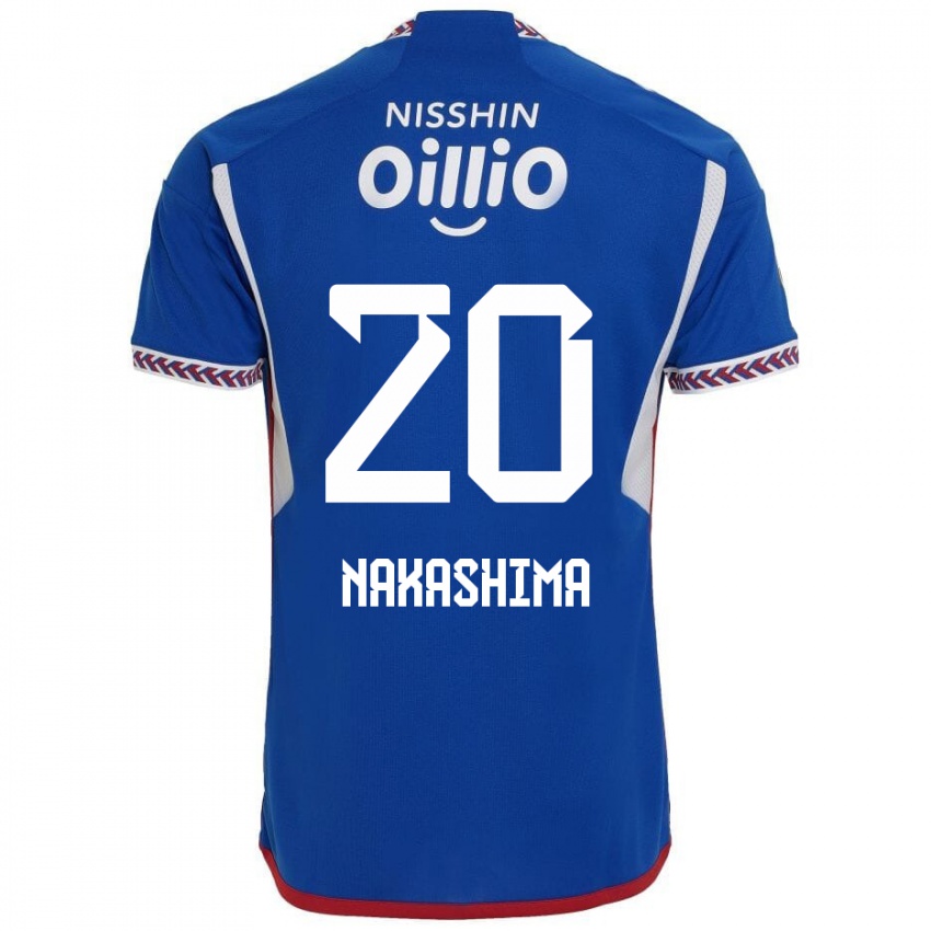 Niño Camiseta Rikuto Nakashima #20 Azul Blanco Rojo 1ª Equipación 2024/25 La Camisa Perú