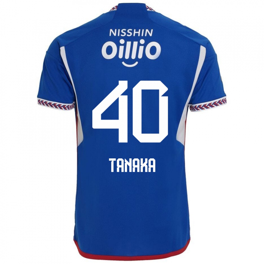 Niño Camiseta Hiei Tanaka #40 Azul Blanco Rojo 1ª Equipación 2024/25 La Camisa Perú