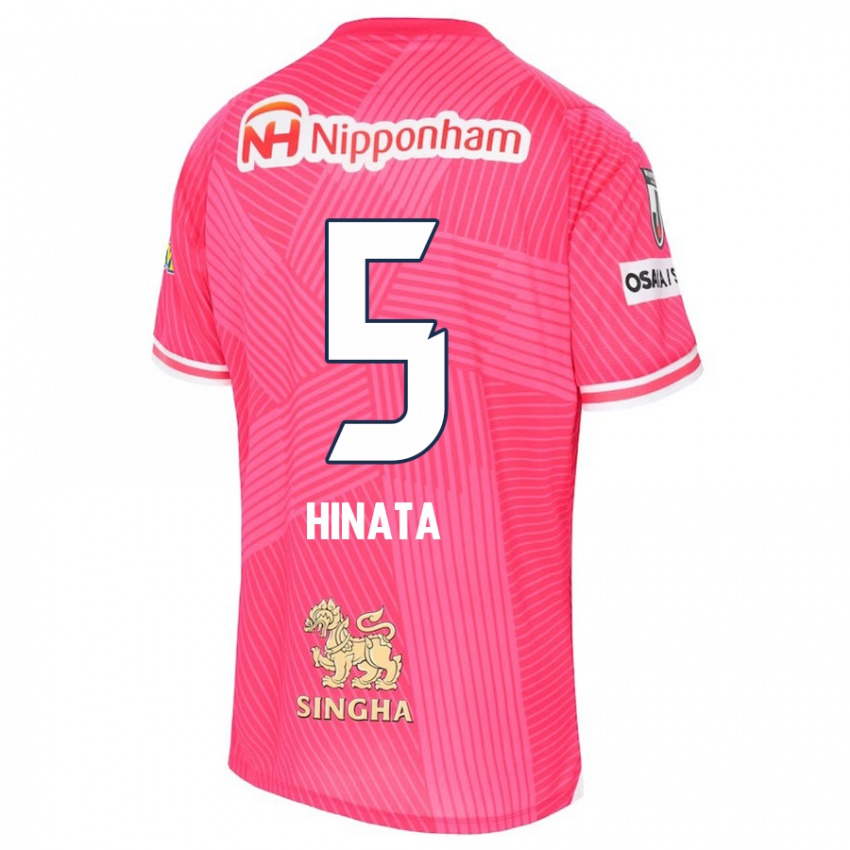 Niño Camiseta Hinata Kida #5 Rosa Blanco 1ª Equipación 2024/25 La Camisa Perú