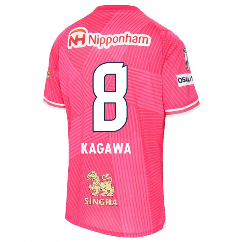 Niño Camiseta Shinji Kagawa #8 Rosa Blanco 1ª Equipación 2024/25 La Camisa Perú