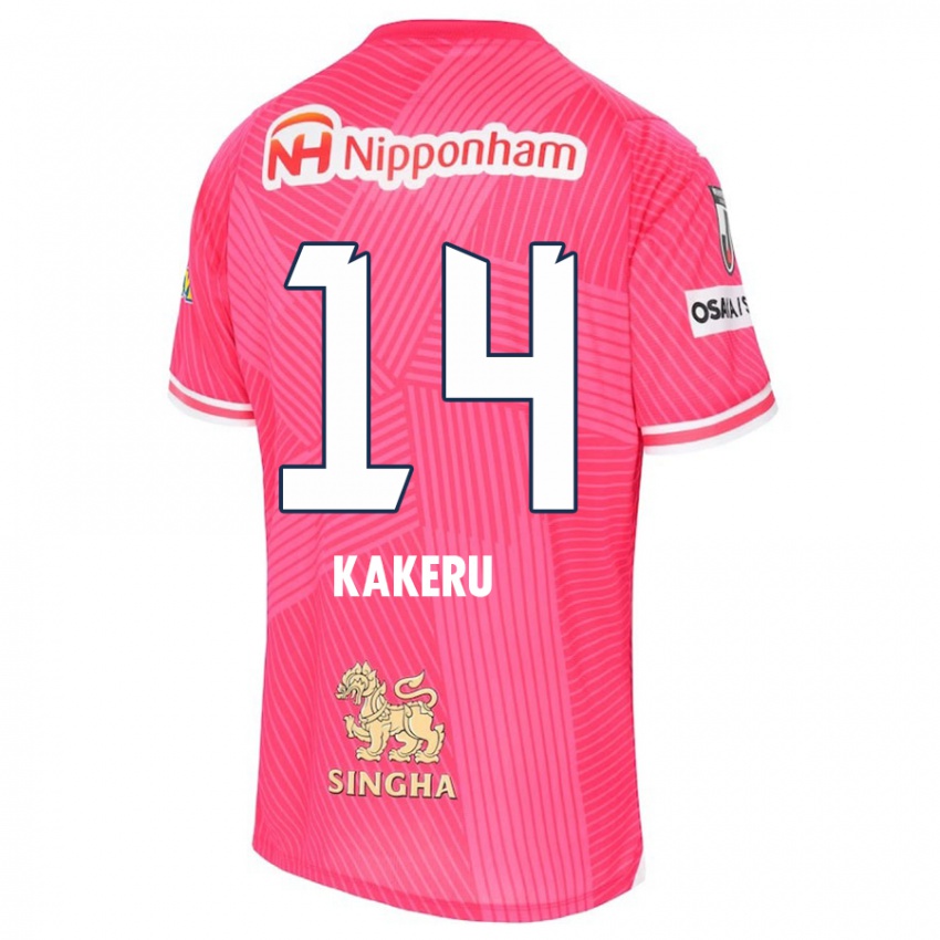 Niño Camiseta Kakeru Funaki #14 Rosa Blanco 1ª Equipación 2024/25 La Camisa Perú