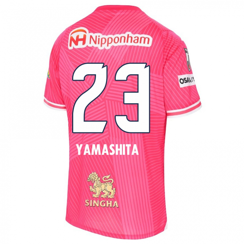 Niño Camiseta Tatsuya Yamashita #23 Rosa Blanco 1ª Equipación 2024/25 La Camisa Perú