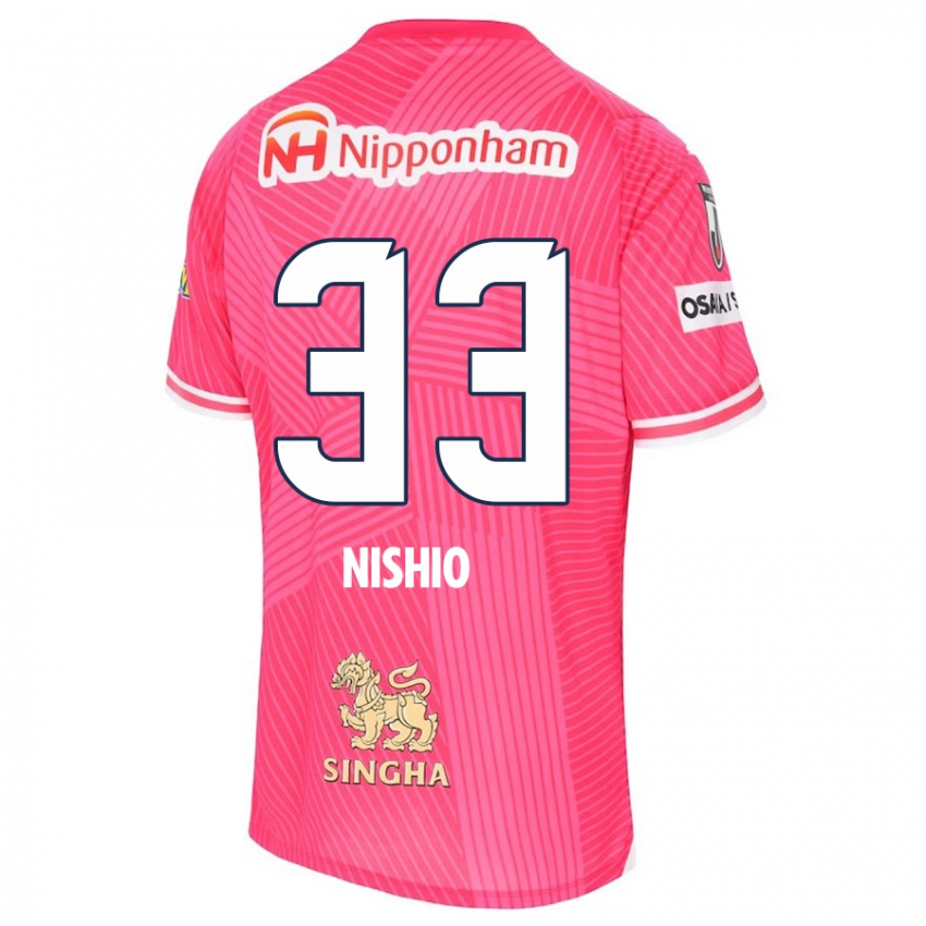 Niño Camiseta Ryuya Nishio #33 Rosa Blanco 1ª Equipación 2024/25 La Camisa Perú