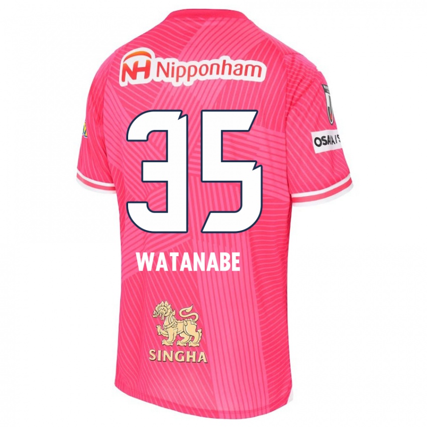 Niño Camiseta Ryo Watanabe #35 Rosa Blanco 1ª Equipación 2024/25 La Camisa Perú