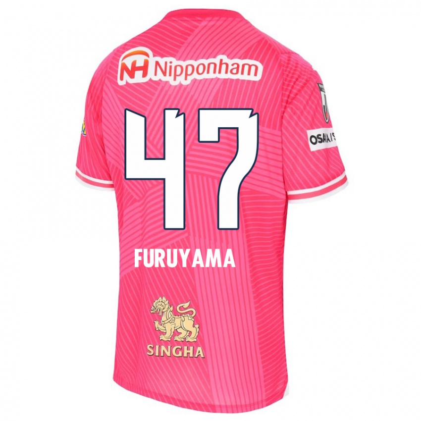 Niño Camiseta Kengo Furuyama #47 Rosa Blanco 1ª Equipación 2024/25 La Camisa Perú