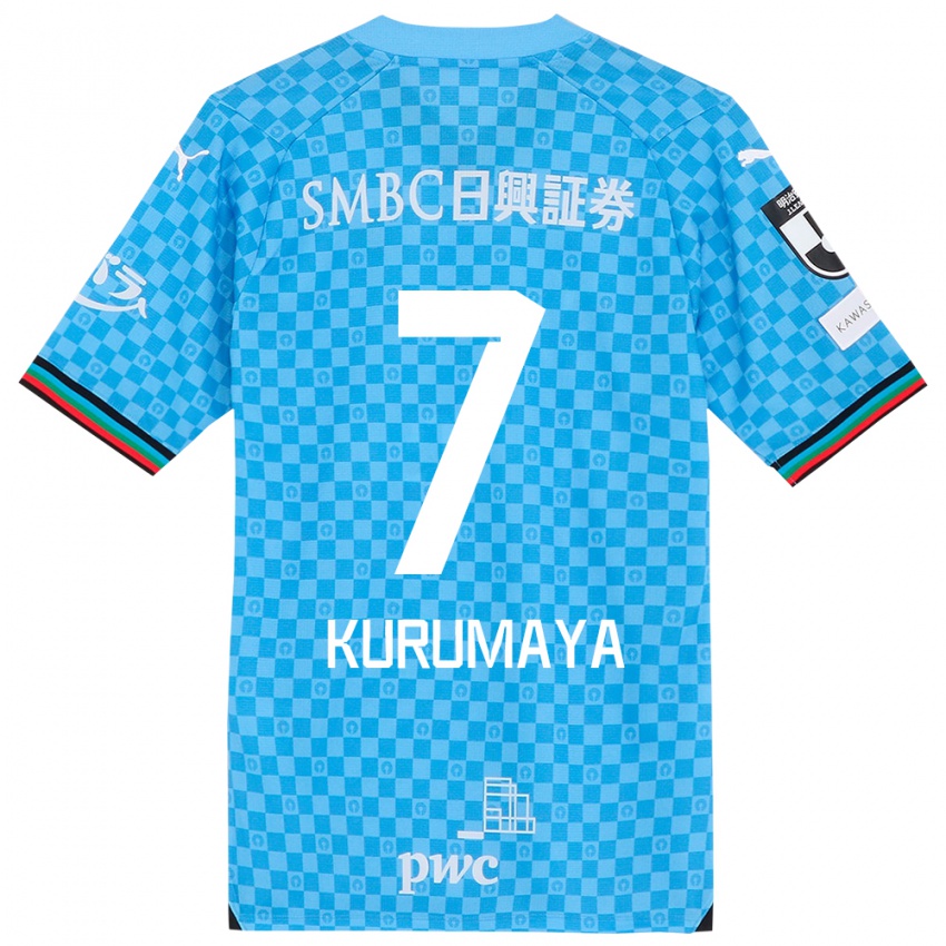 Niño Camiseta Shintaro Kurumaya #7 Azul Celeste 1ª Equipación 2024/25 La Camisa Perú