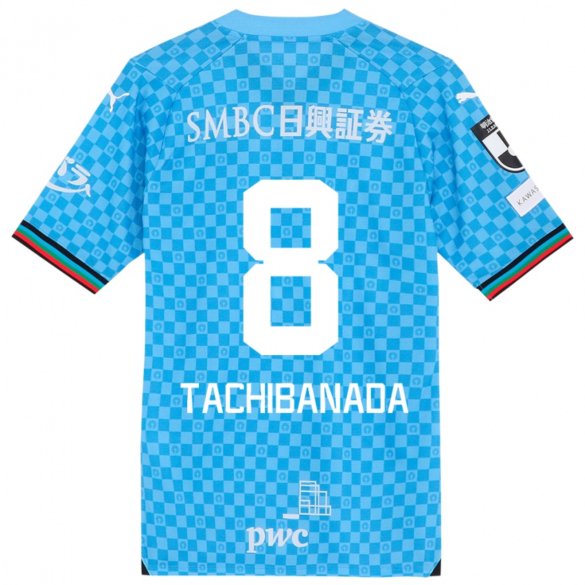 Niño Camiseta Kento Tachibanada #8 Azul Celeste 1ª Equipación 2024/25 La Camisa Perú