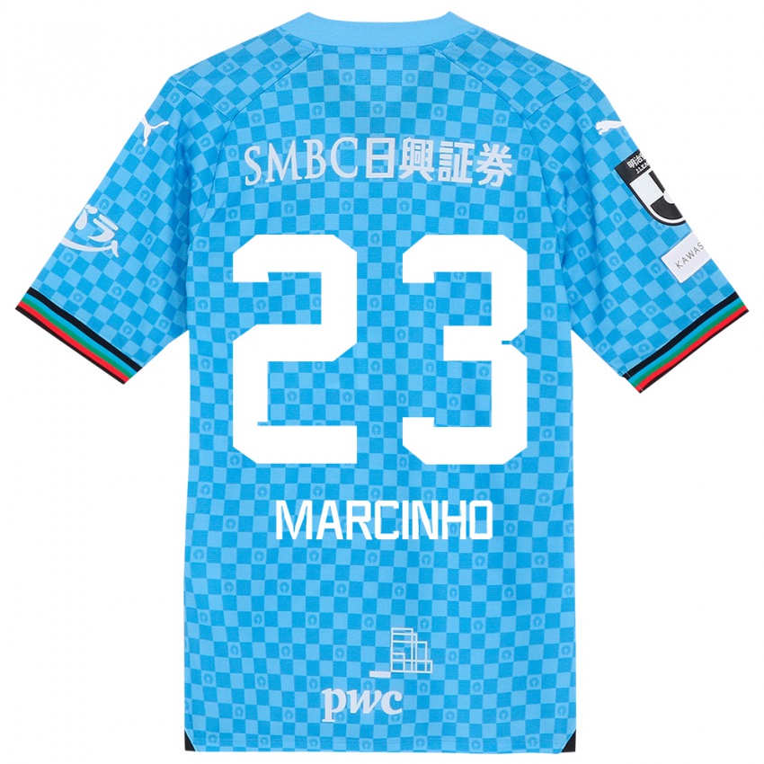 Niño Camiseta Marcinho #23 Azul Celeste 1ª Equipación 2024/25 La Camisa Perú