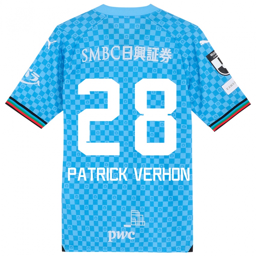 Niño Camiseta Patrick Verhon #28 Azul Celeste 1ª Equipación 2024/25 La Camisa Perú