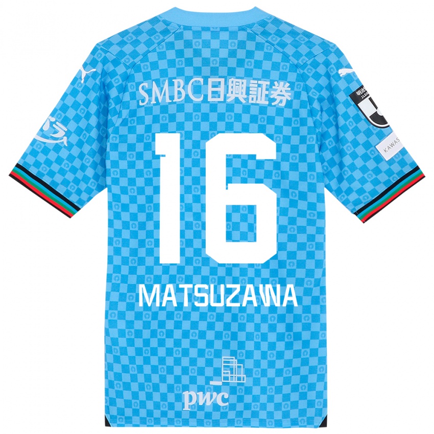 Niño Camiseta Naoto Matsuzawa #16 Azul Celeste 1ª Equipación 2024/25 La Camisa Perú