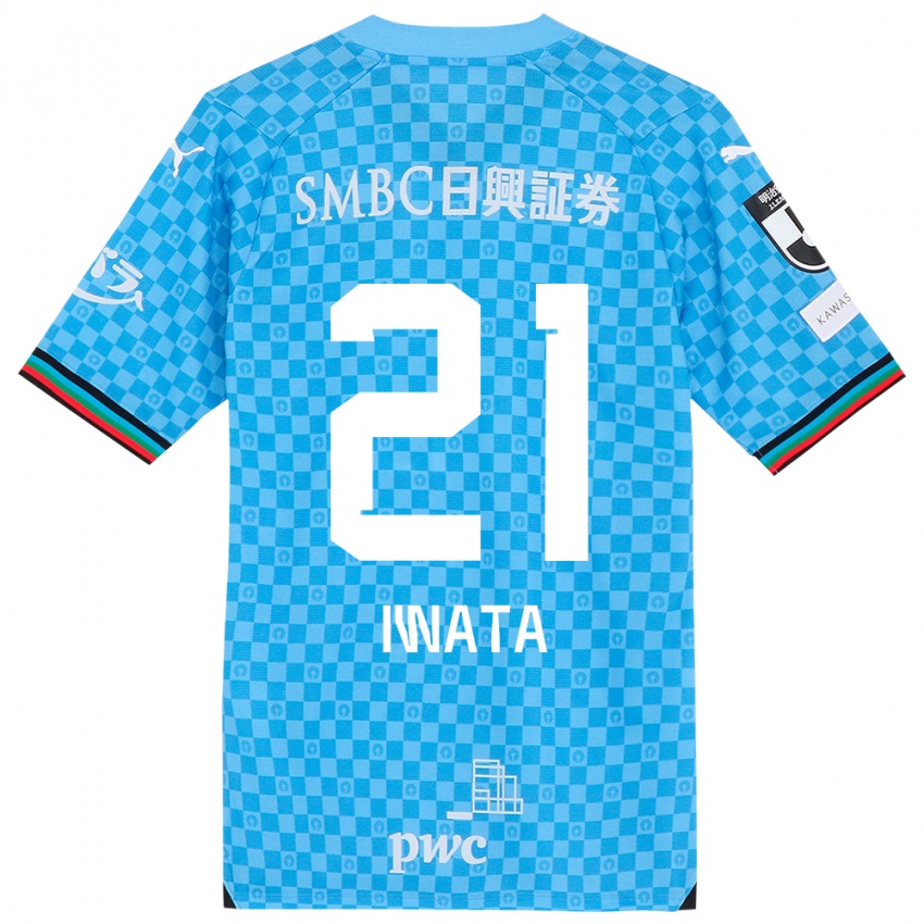 Niño Camiseta Kantaro Iwata #21 Azul Celeste 1ª Equipación 2024/25 La Camisa Perú