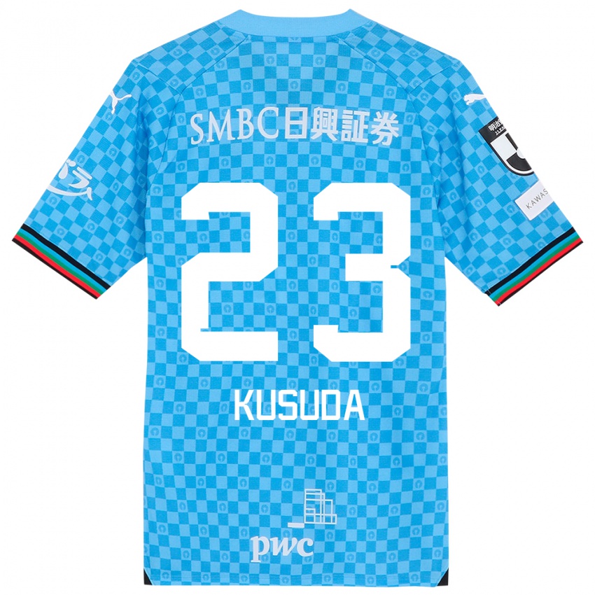 Niño Camiseta Haruki Kusuda #23 Azul Celeste 1ª Equipación 2024/25 La Camisa Perú