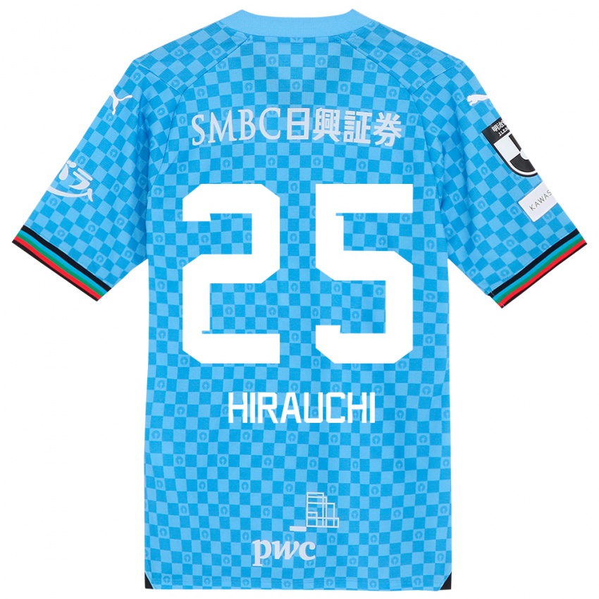 Niño Camiseta Issei Hirauchi #25 Azul Celeste 1ª Equipación 2024/25 La Camisa Perú