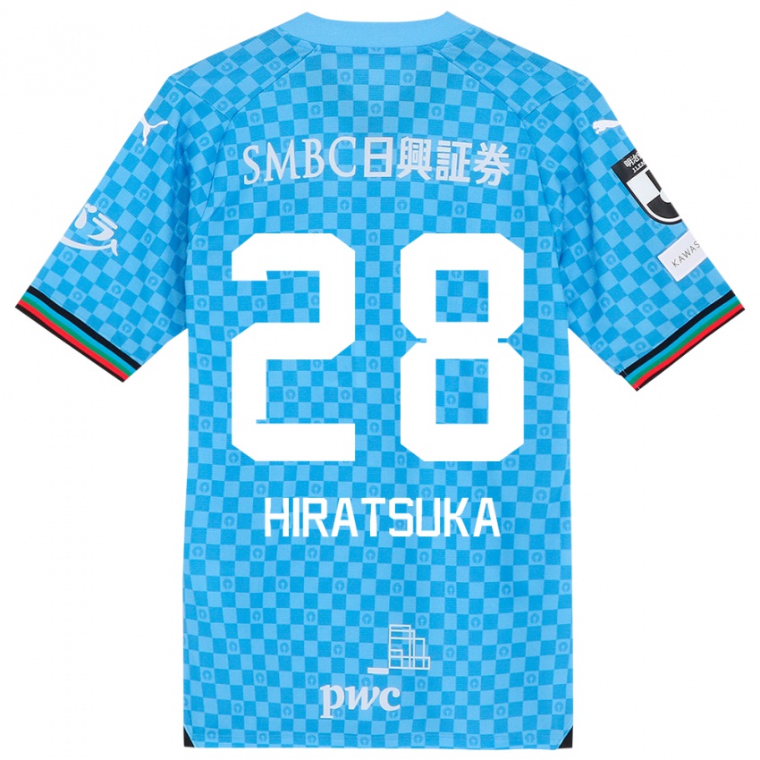 Niño Camiseta Hayato Hiratsuka #28 Azul Celeste 1ª Equipación 2024/25 La Camisa Perú