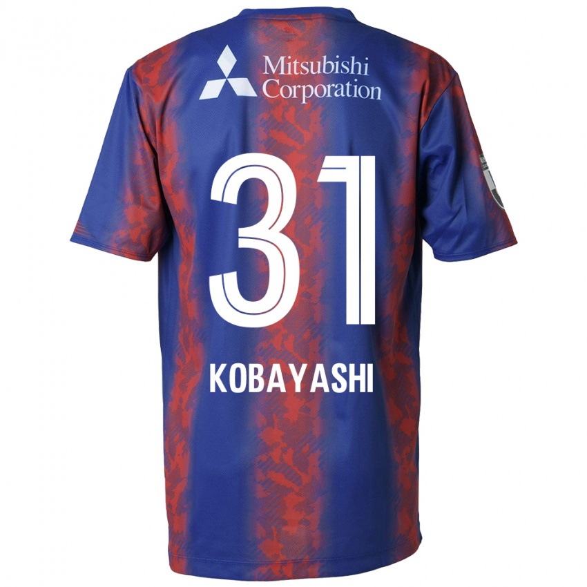 Niño Camiseta Masataka Kobayashi #31 Azul Rojo 1ª Equipación 2024/25 La Camisa Perú